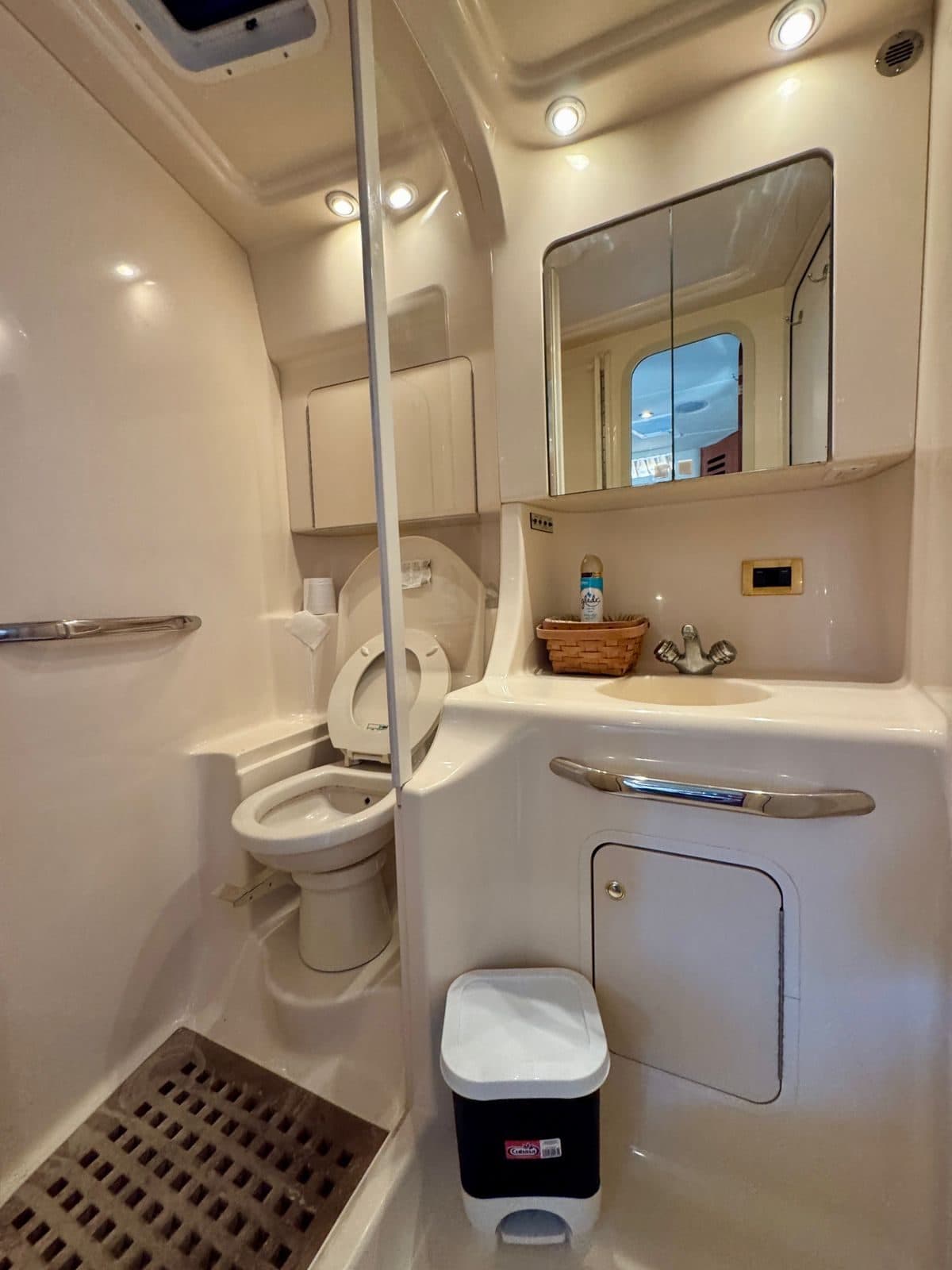 Baño a bordo del yate